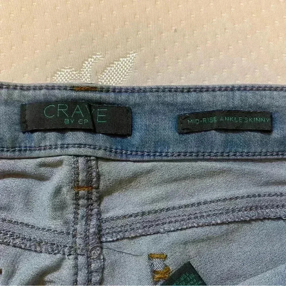 Crave By Cp Women's Mid-rise Ankle Skinny Elastic Jeans Light Wash Size 9/29 - Picture 16 of 16